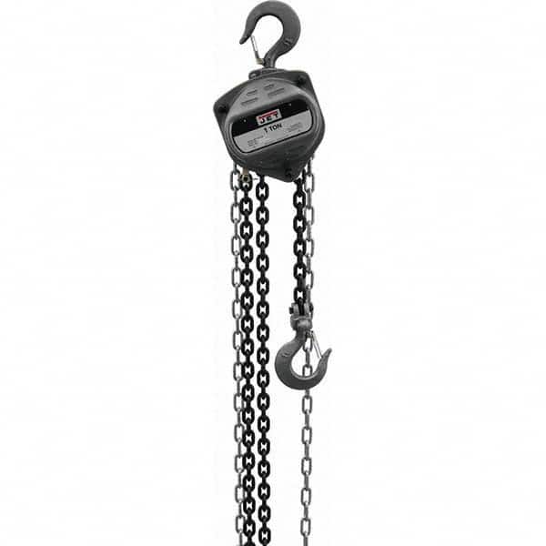 Jet - 2,000 Lb Capacity, 40' Lift Height, Manual Chain Hoist - Exact Tool & Supply