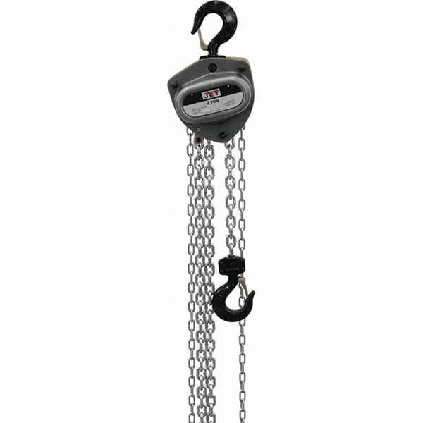 Jet - 4,000 Lb Capacity, 80' Lift Height, Manual Chain Hoist - Exact Tool & Supply