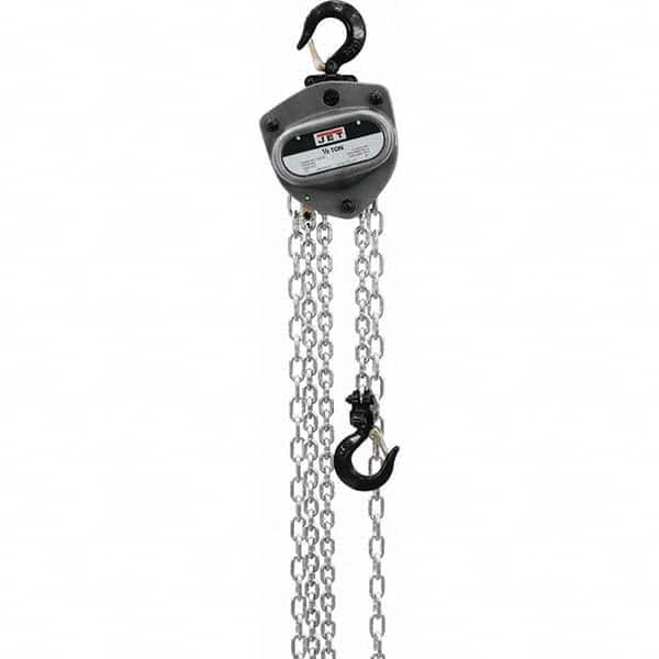 Jet - 1,000 Lb Capacity, 70' Lift Height, Manual Chain Hoist - Exact Tool & Supply