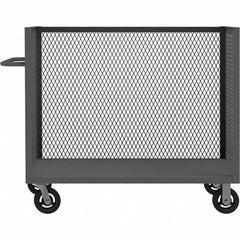 Durham - 2,400 Lb Capacity 3-Sided Bulk Truck - Exact Tool & Supply