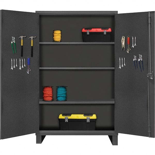 Durham - 3 Shelf Pegboard Storage Cabinet - Exact Tool & Supply