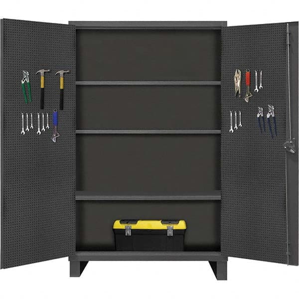 Durham - 3 Shelf Pegboard Storage Cabinet - Exact Tool & Supply