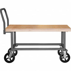 Durham - 1,800 Lb Capacity Work Height Platform Truck - Exact Tool & Supply