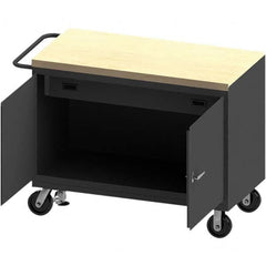 Durham - Mobile Work Benches Type: Cabinet Bench Length: 54-1/8 (Inch) - Exact Tool & Supply