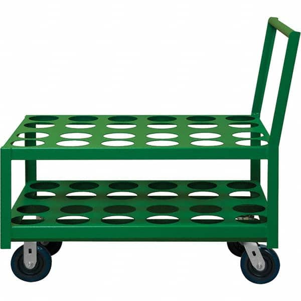 Durham - 1,400 Lb Capacity, 24-1/4" Wide x 39" Long x 37-1/2" High Medical Cylinder Cart - Exact Tool & Supply