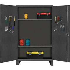 Durham - 2 Shelf Pegboard Storage Cabinet - Exact Tool & Supply