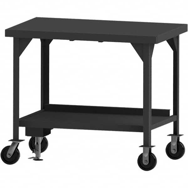 Durham - Mobile Work Benches Type: Heavy-Duty Workbench Length: 84 (Inch) - Exact Tool & Supply