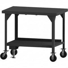 Durham - Mobile Work Benches Type: Heavy-Duty Workbench Length: 84 (Inch) - Exact Tool & Supply