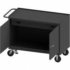 Durham - Mobile Work Benches Type: Cabinet Bench Length: 54-1/8 (Inch) - Exact Tool & Supply