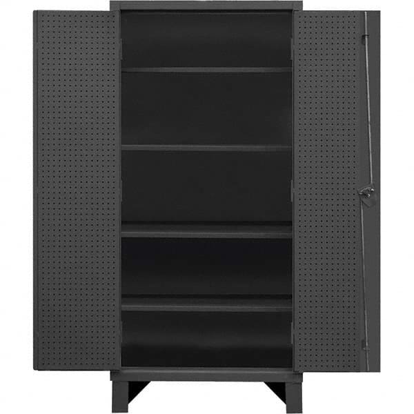 Durham - 4 Shelf Pegboard Storage Cabinet - Exact Tool & Supply