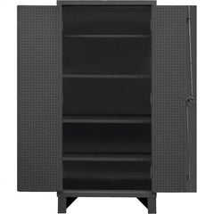 Durham - 4 Shelf Pegboard Storage Cabinet - Exact Tool & Supply