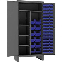 Durham - 2 Shelf Bin Storage Cabinet - Exact Tool & Supply
