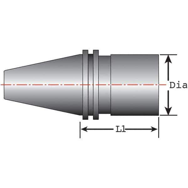 Techniks - Tool Holder Blanks Shank Type: Taper Shank Taper Size: CAT50 - Exact Tool & Supply