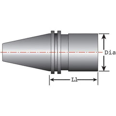 Techniks - Tool Holder Blanks Shank Type: Taper Shank Taper Size: CAT50 - Exact Tool & Supply