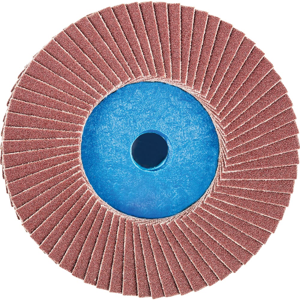 PFERD - Flap Discs; Abrasive Type: Coated ; Flap Disc Type: Compact ; Disc Diameter (Inch): 3 ; Abrasive Material: Aluminum Oxide ; Grit: 120 ; Attaching System: Quick Change Type CD - Exact Tool & Supply