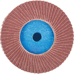 PFERD - Flap Discs; Abrasive Type: Coated ; Flap Disc Type: Compact ; Disc Diameter (Inch): 3 ; Abrasive Material: Aluminum Oxide ; Grit: 120 ; Attaching System: Quick Change Type CD - Exact Tool & Supply