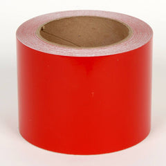 Cobra Systems - Labels, Ribbons & Tapes; Type: Vinyl Tape ; Color: Red ; For Use With: VNM8 ; Width (Inch): 4 ; Length (Feet): 75 ; Material: Vinyl - Exact Tool & Supply