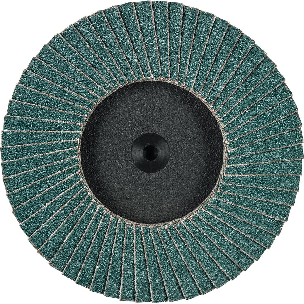 PFERD - Flap Discs; Abrasive Type: Coated ; Flap Disc Type: Compact ; Disc Diameter (Inch): 3 ; Abrasive Material: Zirconia Alumina ; Grit: 80 ; Attaching System: Quick Change Type CDR - Exact Tool & Supply
