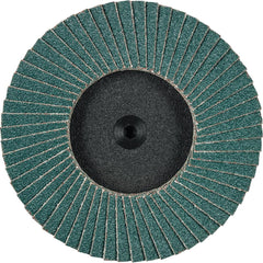 PFERD - Flap Discs; Abrasive Type: Coated ; Flap Disc Type: Compact ; Disc Diameter (Inch): 3 ; Abrasive Material: Zirconia Alumina ; Grit: 80 ; Attaching System: Quick Change Type CDR - Exact Tool & Supply