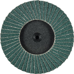 PFERD - Flap Discs; Abrasive Type: Coated ; Flap Disc Type: Compact ; Disc Diameter (Inch): 3 ; Abrasive Material: Zirconia Alumina ; Grit: 60 ; Attaching System: Quick Change Type CDR - Exact Tool & Supply