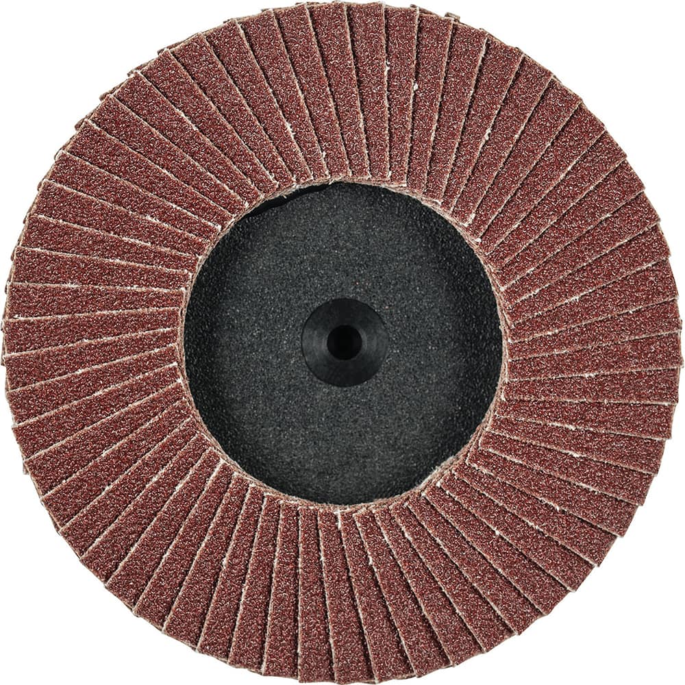 PFERD - Flap Discs; Abrasive Type: Coated ; Flap Disc Type: Type 27 ; Disc Diameter (Inch): 3 ; Abrasive Material: Aluminum Oxide ; Grit: 80 ; Attaching System: Quick Change Type CDR - Exact Tool & Supply