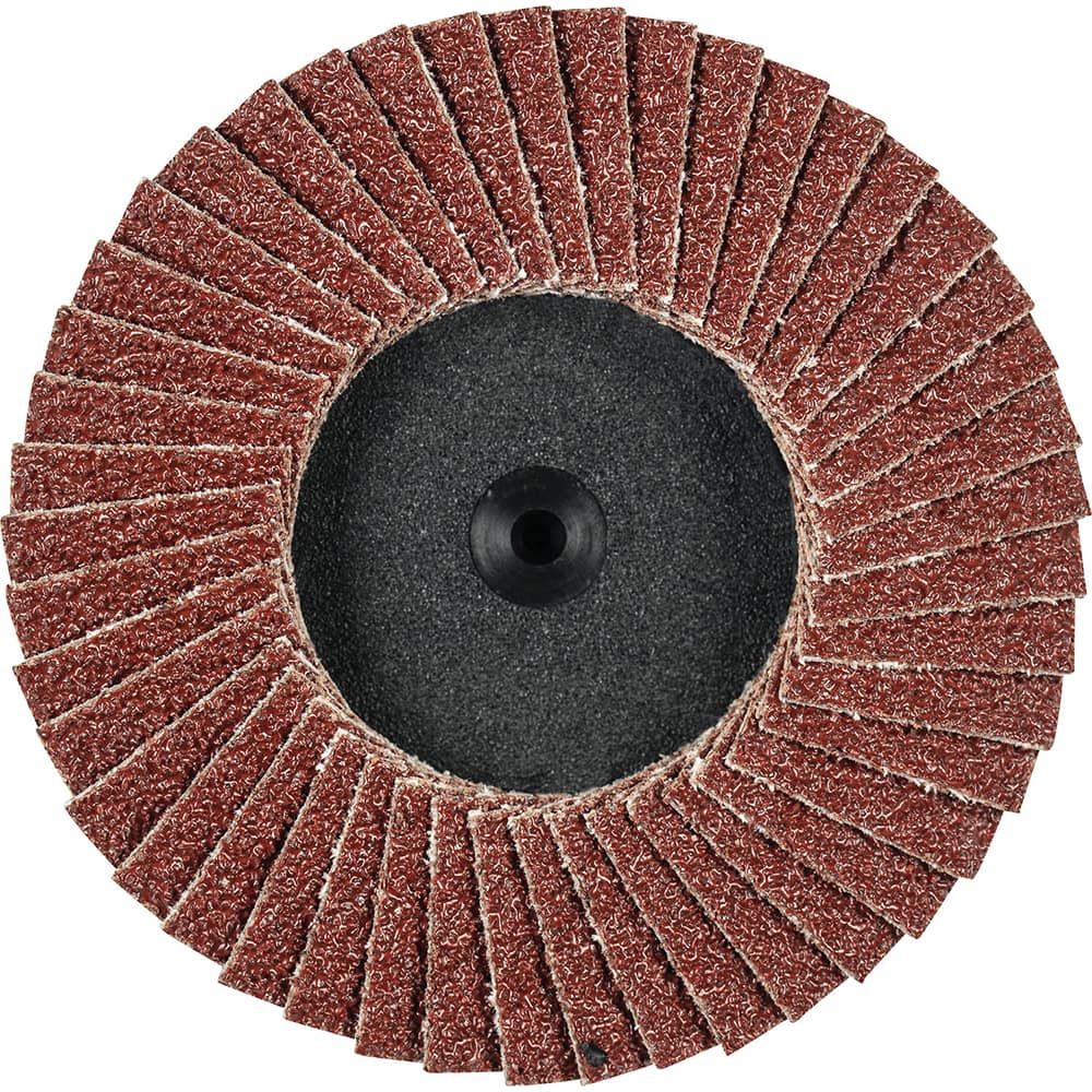 PFERD - Flap Discs; Abrasive Type: Coated ; Flap Disc Type: Type 27 ; Disc Diameter (Inch): 3 ; Abrasive Material: Aluminum Oxide ; Grit: 40 ; Attaching System: Quick Change Type CDR - Exact Tool & Supply