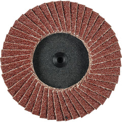 PFERD - Flap Discs; Abrasive Type: Coated ; Flap Disc Type: Type 27 ; Disc Diameter (Inch): 3 ; Abrasive Material: Aluminum Oxide ; Grit: 40 ; Attaching System: Quick Change Type CDR - Exact Tool & Supply