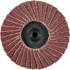 PFERD - Flap Discs; Abrasive Type: Coated ; Flap Disc Type: Type 27 ; Disc Diameter (Inch): 2 ; Abrasive Material: Aluminum Oxide ; Grit: 60 ; Attaching System: Quick Change Type CDR - Exact Tool & Supply
