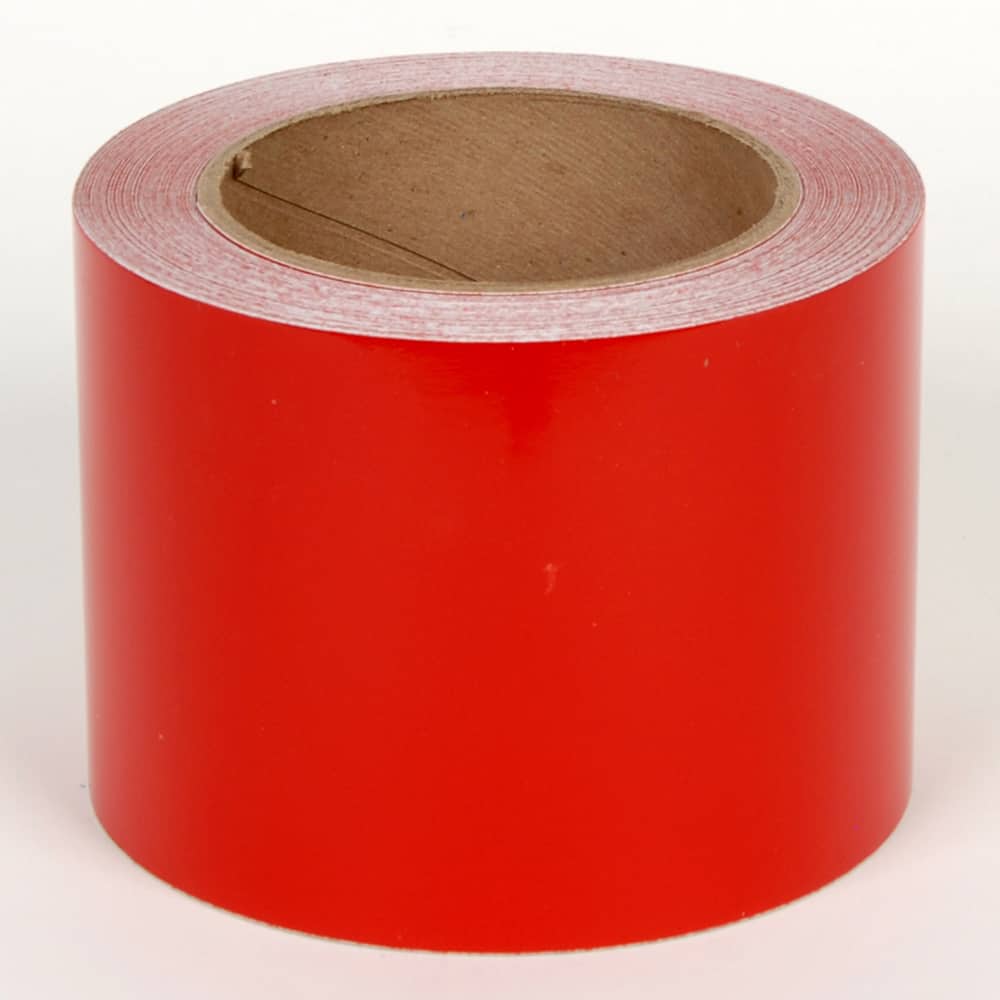 Cobra Systems - Labels, Ribbons & Tapes; Type: Vinyl Tape ; Color: Red ; For Use With: VNM8 ; Width (Inch): 5 ; Length (Feet): 75 ; Material: Vinyl - Exact Tool & Supply
