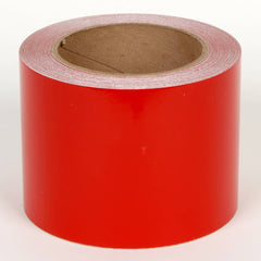 Cobra Systems - Labels, Ribbons & Tapes; Type: Vinyl Tape ; Color: Red ; For Use With: VNM8 ; Width (Inch): 5 ; Length (Feet): 75 ; Material: Vinyl - Exact Tool & Supply