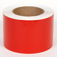 Cobra Systems - Labels, Ribbons & Tapes; Type: Vinyl Tape ; Color: Red ; For Use With: VNM8 ; Width (Inch): 4 ; Length (Feet): 150 ; Material: Vinyl - Exact Tool & Supply