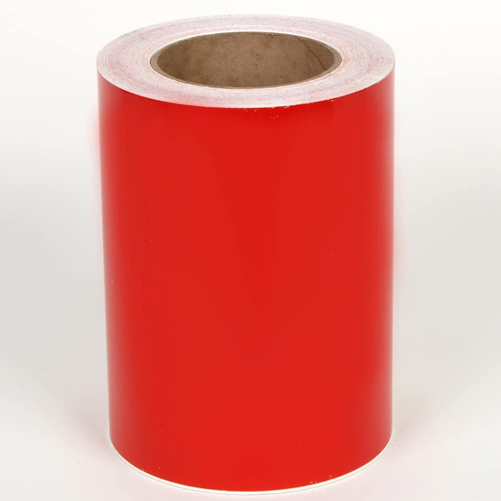 Cobra Systems - Labels, Ribbons & Tapes; Type: Vinyl Tape ; Color: Red ; For Use With: VNM8 ; Width (Inch): 7 ; Length (Feet): 75 ; Material: Vinyl - Exact Tool & Supply