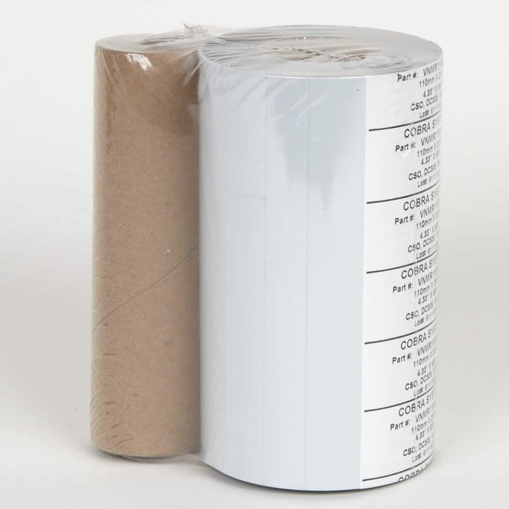 Cobra Systems - Labels, Ribbons & Tapes; Type: Ink Ribbon ; Color: White ; For Use With: VNM4PRO ; Width (Inch): 4 ; Length (Feet): 650 ; Material: Ink Ribbon - Exact Tool & Supply