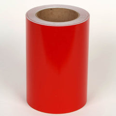 Cobra Systems - Labels, Ribbons & Tapes; Type: Vinyl Tape ; Color: Red ; For Use With: VNM8 ; Width (Inch): 8 ; Length (Feet): 75 ; Material: Vinyl - Exact Tool & Supply
