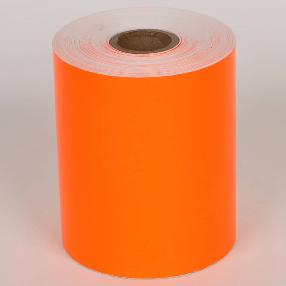 Cobra Systems - Labels, Ribbons & Tapes; Type: Vinyl Tape ; Color: Orange ; For Use With: VNM8 ; Width (Inch): 8 ; Length (Feet): 75 ; Material: Vinyl - Exact Tool & Supply
