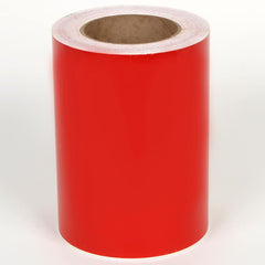 Cobra Systems - Labels, Ribbons & Tapes; Type: Vinyl Tape ; Color: Red ; For Use With: VNM8 ; Width (Inch): 9 ; Length (Feet): 75 ; Material: Vinyl - Exact Tool & Supply