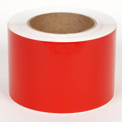 Cobra Systems - Labels, Ribbons & Tapes; Type: Vinyl Tape ; Color: Red ; For Use With: VNM8 ; Width (Inch): 8 ; Length (Feet): 984 ; Material: Vinyl - Exact Tool & Supply