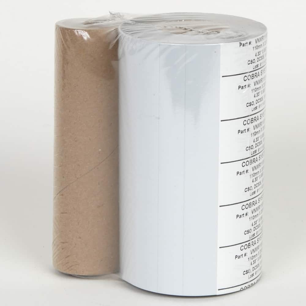 Cobra Systems - Labels, Ribbons & Tapes; Type: Ink Ribbon ; Color: White ; For Use With: VNM8 ; Width (Inch): 6 ; Length (Feet): 984 ; Material: Ink Ribbon - Exact Tool & Supply