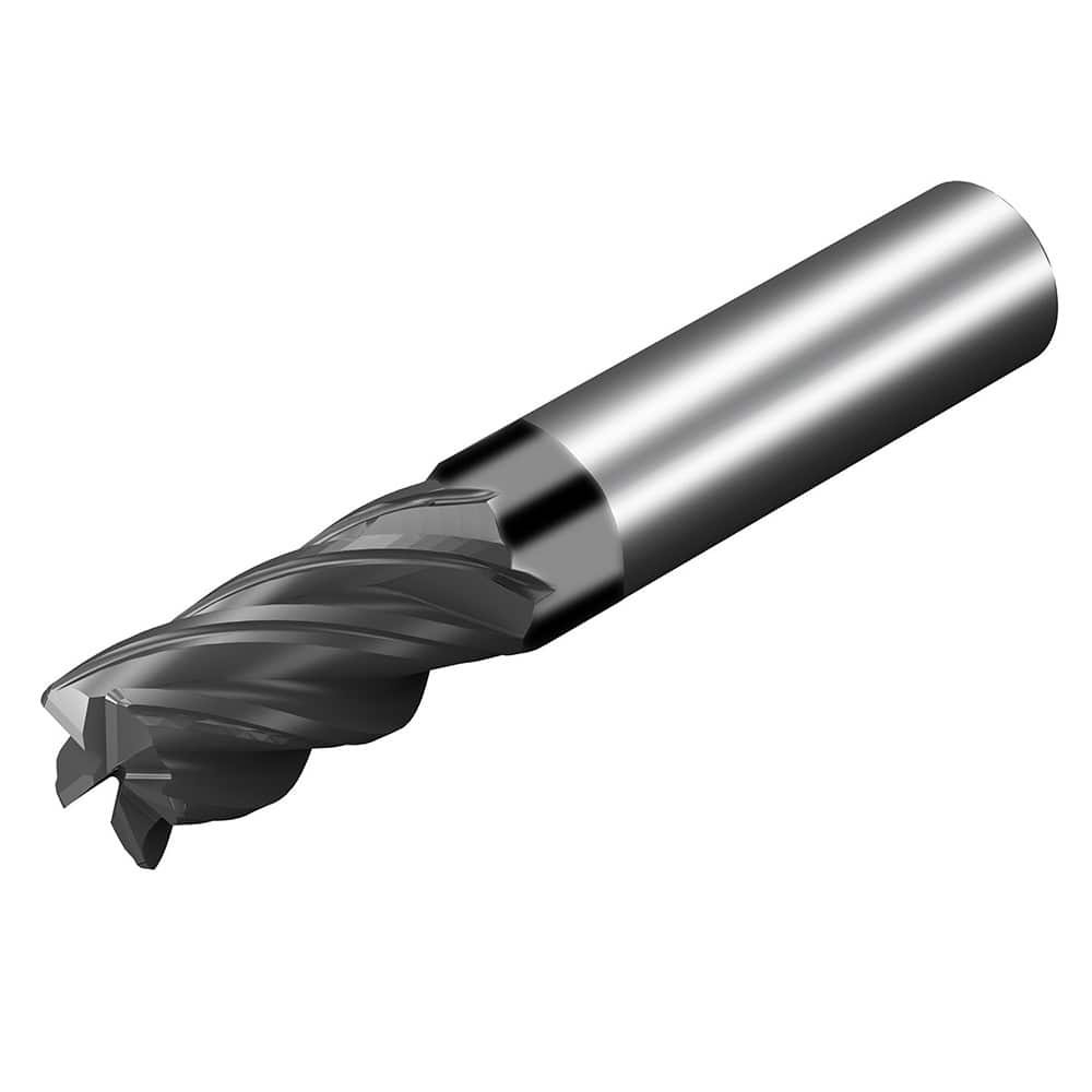 Sandvik Coromant - 1/8" Diam 3/8" LOC 1/8" Shank Diam 1-1/2" OAL 5-Flute Solid Carbide Square End Mill - Exact Tool & Supply