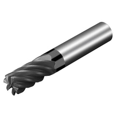 Sandvik Coromant - 1" Diam 2" LOC 1" Shank Diam 4-1/2" OAL 7-Flute Solid Carbide Square End Mill - Exact Tool & Supply