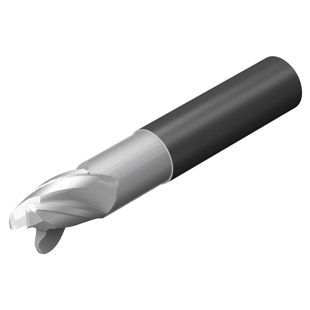 Sandvik Coromant - 1" Diam 3 Flute Solid Carbide 0.03" Corner Radius End Mill - Exact Tool & Supply
