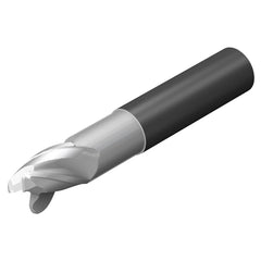Sandvik Coromant - 1" Diam 3 Flute Solid Carbide 0.03" Corner Radius End Mill - Exact Tool & Supply