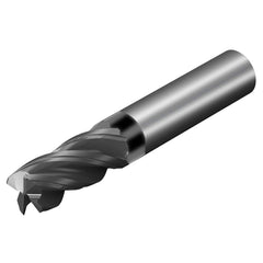 Sandvik Coromant - 1" Diam 4 Flute Solid Carbide 0.06" Corner Radius End Mill - Exact Tool & Supply