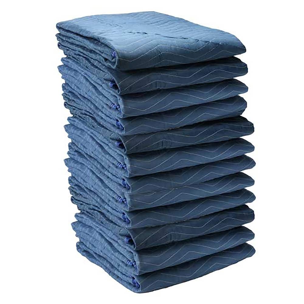 US Cargo Control - Tarps & Dust Covers; Material: Cotton/Microfiber ; Length (Inch): 80 ; Width (Inch): 72 ; Grommet: No ; Color: Blue - Exact Tool & Supply