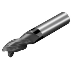 Sandvik Coromant - 1/8" Diam 1/4" LOC 1/8" Shank Diam 1-1/2" OAL 3-Flute Solid Carbide Square End Mill - Exact Tool & Supply