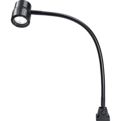 Waldmann Lighting - Machine Lights; Machine Light Style: Spot with Gooseneck ; Mounting Type: Screw Mount ; Wattage: 6 ; Voltage: 100-240 V ; Cord Length (Feet): 9.8 ; Lens Material: Glass - Exact Tool & Supply