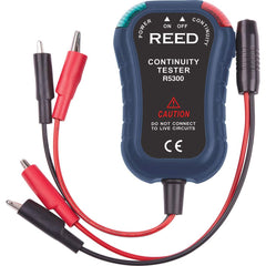 REED Instruments - Circuit Continuity & Voltage Testers; Tester Type: Circuit Continuity Tester ; Maximum Voltage: 9 VAC ; Minimum Voltage: 1 VAC ; Display Type: LED ; Power Supply: (1) 9V Battery ; Includes: Remote Probe; Battery - Exact Tool & Supply