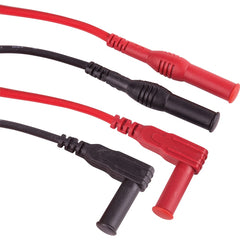 REED Instruments - Electrical Test Equipment Accessories; Accessory Type: Test Leads ; For Use With: Electrical Test Equipment, Test Probes and Clips that accept 0.16" (4mm) diameter shrouded banana connectors ; Color: Black; Red - Exact Tool & Supply