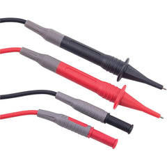 REED Instruments - Electrical Test Equipment Accessories; Accessory Type: Test Leads ; For Use With: Electrical Test Equipment with 0.16'' (4mm) Adapters ; Color: Black; Red - Exact Tool & Supply