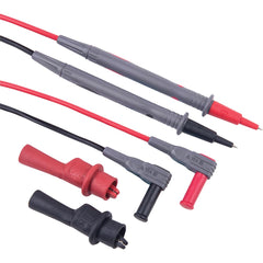 REED Instruments - Electrical Test Equipment Accessories; Accessory Type: Test Leads ; For Use With: Electrical Test Equipment with 0.16'' (4mm) Adapters ; Color: Black; Red ; Includes: Test Lead Set, Alligator Clips - Exact Tool & Supply